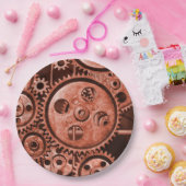 Steampunk Gears Papieren Bordje (Feest)
