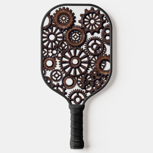 STEAMPUNK GEARS PICKLEBALL PADDLES (Voorkant)