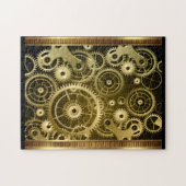 Steampunk Gears Puzzle Legpuzzel (Horizontaal)