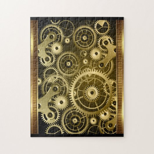 Steampunk Gears Puzzle Legpuzzel (Verticaal)