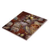 Steampunk - Gears - Reverse engineering Tegeltje (Zijkant)