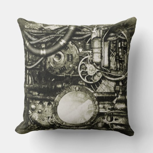 Steampunk Gears Sierkussen (Voorkant)