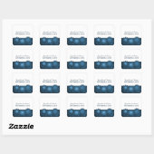 Steampunk Gears Stickers de mariage, Bleu (Feuille)