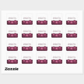 Steampunk Gears Stickers de mariage, rose (Feuille)