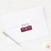 Steampunk Gears Stickers de mariage, rose (Enveloppe)