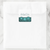 Steampunk Gears Stickers de mariage, Turquoise (Sac)
