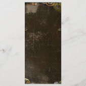 Steampunk Gears Trouwprogramma's Gepersonaliseerd Programma (Achterkant)