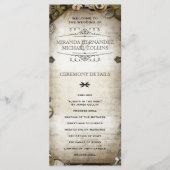 Steampunk Gears Trouwprogramma's Gepersonaliseerd Programma (Voorkant)