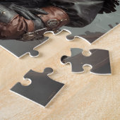 Steampunk geïnspireerde grafische puzzel legpuzzel (Zijkant)