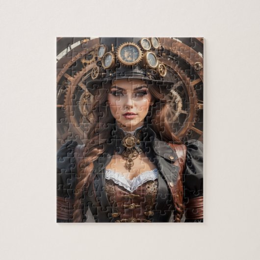 Steampunk Geïnspireerde Grafische puzzel Legpuzzel (Verticaal)
