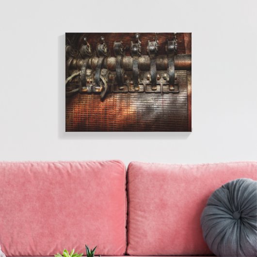 Steampunk - Gemotoriseerd Canvas Afdruk (Insitu (Woonkamer))
