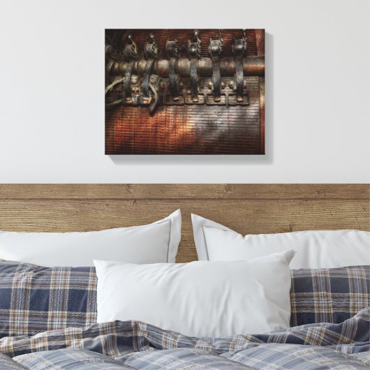 Steampunk - Gemotoriseerd Canvas Afdruk (Insitu (Slaapkamer))