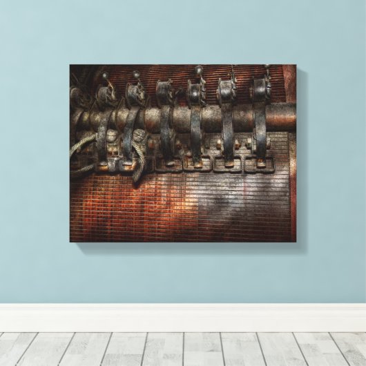 Steampunk - Gemotoriseerd Canvas Afdruk (Insitu (Houten vloer))