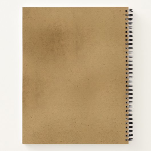 Steampunk Gentleman Collage Sketch Notitieboek (Achterkant)