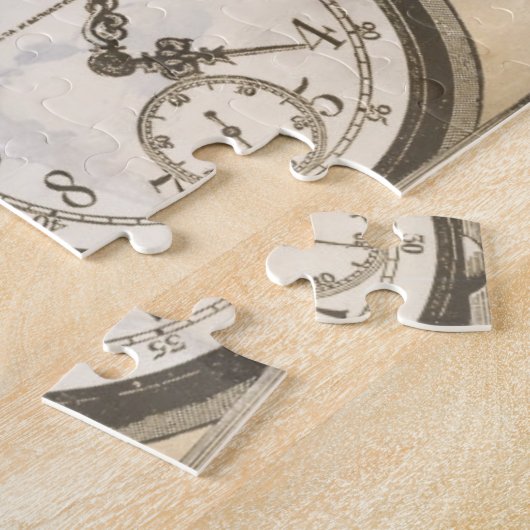 Steampunk Gentleman Pocket Watch Bowler Pet Legpuzzel (Zijkant)