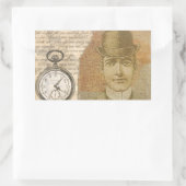 Steampunk Gentleman Pocket Watch Bowler Stickers (Tas)