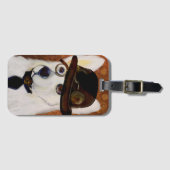 Steampunk German Shepherd Bagagelabel (Voorkant (horizontaal))