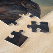 Steampunk German Shepherd Dog in Top Hat Legpuzzel (Zijkant)