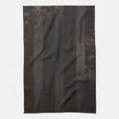 Steampunk gestreepte bruine achtergrond theedoek (Verticaal)