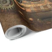 Steampunk, geweldig klokwerk cadeaupapier (Rol Hoek)