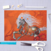 Steampunk, geweldig wild steampunk paard tissuepapier (Craft)