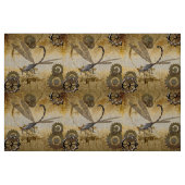 Steampunk, geweldige libellen met tandwielen stof (Fat Quarter)