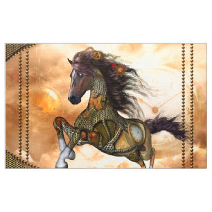 Steampunk, geweldige steampunk-paard stof