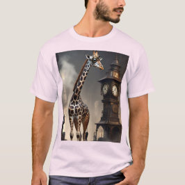Steampunk Giraffe 🦒🔩 | Tall Tech Style T-shirt