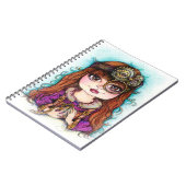 Steampunk Girl-laptop Notitieboek (Linkerzijde)
