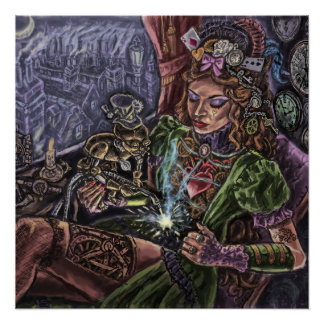 Steampunk Girl Perfect Poster