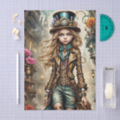 Steampunk Girl Tissue Paper Tissuepapier (Craft)