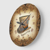 Steampunk Goggle Pet ~ Great Horned Owl ~ Grote Klok (Hoek)