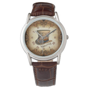 Steampunk Goggle Pet ~ Grote Gehoornde Uil ~ Kijk Horloge