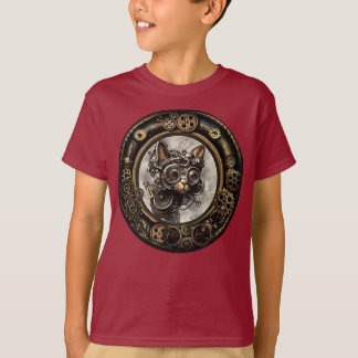 Steampunk Goggles Cat T-shirt