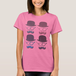 Steampunk Goggles, Petten en Mustaches T-shirt