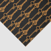  Steampunk Gold Keys Tissuepapier (Detail)