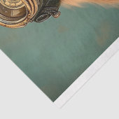 Steampunk Golden Retriever Aviator AS7 Decoupage Tissuepapier (Detail)