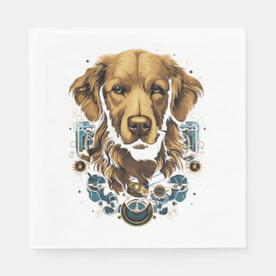 Steampunk Golden Retriever Dog Classic T-shirt Servet