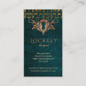  Steampunk Gothic Book Gold Visitekaartje (Voorkant)