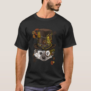 Steampunk Gothic Egel Mechanical Animal Face T-shirt