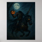 Steampunk  Gothic Headless Horseman Poster (Voorkant)