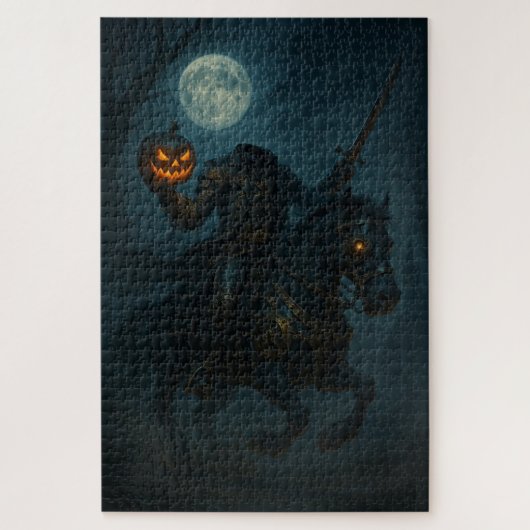Steampunk Gothic Horror Headless Horseman Legpuzzel (Verticaal)
