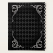 Steampunk Gothic Monogrammed Planner (Achterkant)