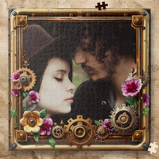 Steampunk Gothic Romantic Photo Personalized Legpuzzel