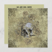 Steampunk Gothic Rozen Kaart (Voorkant / Achterkant)