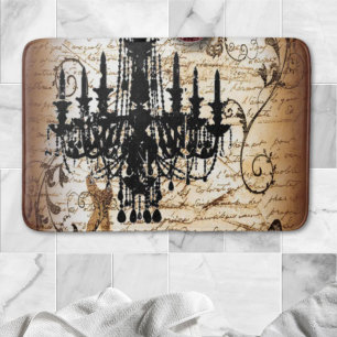 steampunk gothic scripts parijs  kroonluchter badmat