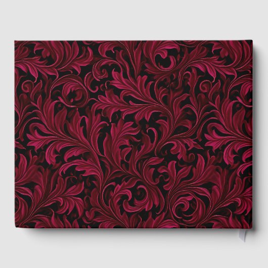 Steampunk Gothic thema bruiloft gepersonaliseerd Gastenboek (Achterkant)