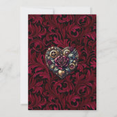 Steampunk Gothic thema Vrijgezellenfeest Kaart (Achterkant)