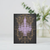 Steampunk gothic Victoriaans  paris kroonluchter Briefkaart (Staand voorkant)