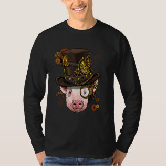 Steampunk gotische varkensgezicht mechanisch boerd t-shirt